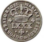 Tostão - Maria I andamp; Pedro III obverse image
