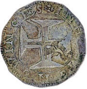 2 Tostões - António I Countermark "Açor" over "Tostão - Antonio" obverse image
