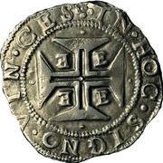 ½ Cruzado - Afonso VI ?? Évora, Elvas or Lisbon ??, Portugal, 1656-1663 reverse image