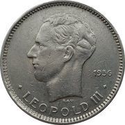 5 Francs - Léopold III French text obverse image
