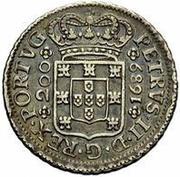 ½ Cruzado/12 Vinténs - Pedro II Porto mint obverse image