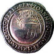 250 Réis - Pedro II Countermark "250" and new lettering over ½ Cruzado obverse image