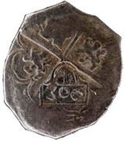 300 Réis - Afonso VI Counterstamp "Crowned 300" over "4 Reales - Felipe IV" obverse image