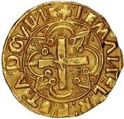 Cruzado - Manuel I Lisboa mint, Portugal, 1497-1521 reverse image
