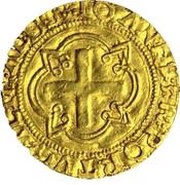 Cruzado "L-L or L-R" - João III 2nd type, Lisboa, Portugal, 1525-1537 reverse image