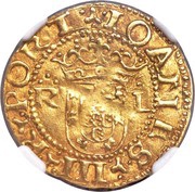 Cruzado "R-L, 7 castles" - João III 3rd type, Lisboa obverse image