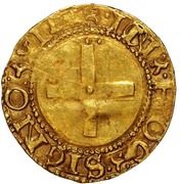 Cruzado "R-L, 8 castles"- João III 3rd type, Lisboa reverse image