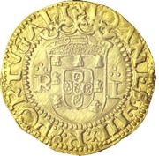 Cruzado Calvario " R-L" - João III 1st type, mint obverse image