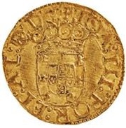 Cruzado Calvario "Pearly circle on rev." - João III 2nd type, Lisboa obverse image