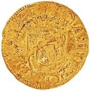Cruzado Calvario "Pearly circle on obv." - João III 2nd type, Lisboa obverse image