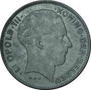 5 Francs - Léopold III Dutch text obverse image