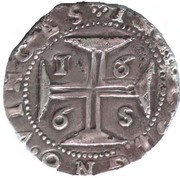 Cruzado - Afonso VI Lisbon mint, Portugal, 1663-1666 reverse image