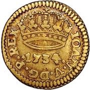 Cruzadinho - João V, Portugal, 1730-1734 reverse image