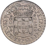 Cruzado Novo - Pedro II Porto mint obverse image