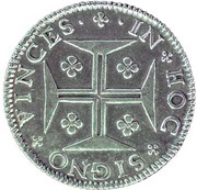 Cruzado Novo - Pedro II Lisbon mint, Portugal, 1688-1706 reverse image
