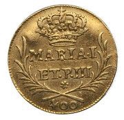 Pinto - Maria I and Pedro III Lisboa mint obverse image