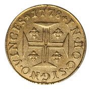 Pinto - Maria I and Pedro III Lisboa mint, Portugal, 1777-1785 reverse image