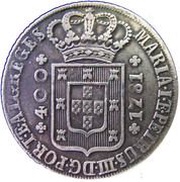 Cruzado Novo - Maria I and Pedro III Low Crown obverse image