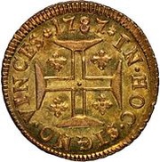 Pinto - Maria I Lisboa mint, Portugal, 1787-1796 reverse image