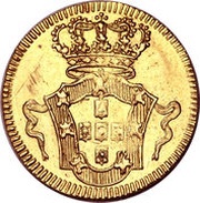 ½ Escudo - João V Lisboa, Bahia, Rio and Minas mints, Portugal, 1722-1750 reverse image