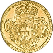 ½ Escudo - José I Lisboa, Bahia and Rio mints, Portugal, 1751-1777 reverse image