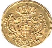 ½ Escudo - Maria I Headdress - Lisboa mint, Portugal, 1789-1796 reverse image
