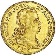 ½ Escudo - João Prince Regent Lisboa mint obverse image