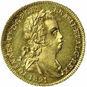 ½ Escudo - João VI Lisboa mint obverse image