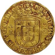 São Vicente "L-G" - Sebastião I Lisboa mint obverse image