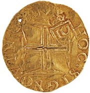 1000 Réis - João IV Countermark "1U" over 500 Reais - Sebastião I obverse image