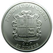 50 Diners Constitution of Andorra obverse image