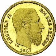 10 Francs - Léopold II Pattern obverse image