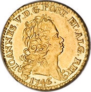 Escudo - João V Lisboa, Bahia, Rio and Minas mints obverse image