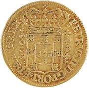 ½ Moeda - Pedro II Lisboa and Rio mint obverse image