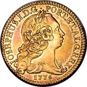 ½ Peça - José I Lisboa, Bahia and Rio mints obverse image