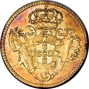½ Peça - José I Lisboa, Bahia and Rio mints, Portugal, 1751-1777 reverse image