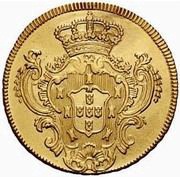 ½ Peça – Maria I and Pedro III Lisboa and Bahia mints, Portugal, 1778-1786 reverse image