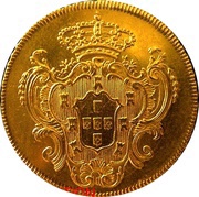 ½ Peça – Maria I Hairdress, Lisboa mint, Portugal, 1789 reverse image