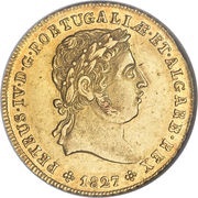 ½ Peça - Pedro IV Lisboa mint obverse image