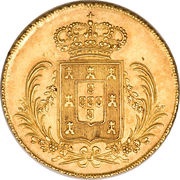 ½ Peça - Miguel I Lisboa mint, Portugal, 1828-1831 reverse image