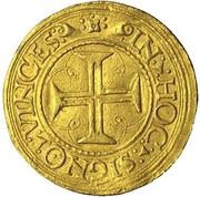 Português "Big disk"- João III 2nd type, Lisboa mint, Portugal, 1525-1557 reverse image