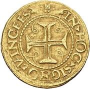 Português "L-R"- João III 2nd type, Lisboa mint, Portugal, 1525-1557 reverse image