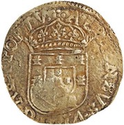 4000 Réis - Afonso VI Countermark "Crowned 4" over 4 Cruzados, Portugal, 1662-1668 reverse image
