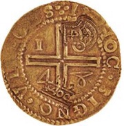 4400 Réis - Pedro Prince Counterstamp "Crowned 4400" over 4 Cruzados or Moeda obverse image