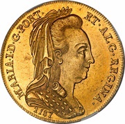 Peça - Maria I Widow veil - Lisboa, Bahia and Rio mints obverse image