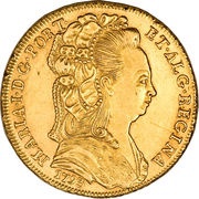 Peça - Maria I Hairdress - Lisboa, Bahia and Rio mints obverse image