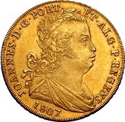 1 Peça - João Prince Regent Lisboa and Rio mints obverse image