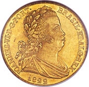 Peça - João VI Lisboa and Rio de Janeiro obverse image