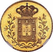 Peça - Maria II, Portugal, 1833 reverse image
