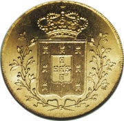 Peça - Maria II, Portugal, 1835 reverse image
